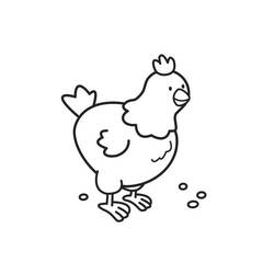 Dessin à colorier: Poule (Animaux) #17461 - Coloriages à Imprimer Gratuits