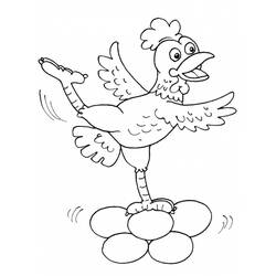 Dessin à colorier: Poule (Animaux) #17515 - Coloriages à Imprimer Gratuits