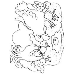 Dessin à colorier: Poule (Animaux) #17562 - Coloriages à Imprimer Gratuits