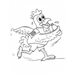 Dessin à colorier: Poule (Animaux) #17573 - Coloriages à Imprimer Gratuits