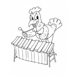 Dessin à colorier: Poule (Animaux) #17606 - Coloriages à Imprimer Gratuits