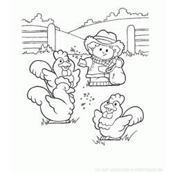 Dessin à colorier: Poule (Animaux) #17607 - Coloriages à Imprimer Gratuits
