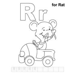 Dessin à colorier: Rat (Animaux) #15212 - Coloriages à Imprimer Gratuits