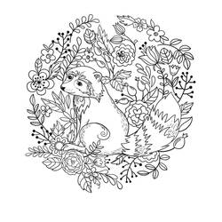 Dessin à colorier: Raton laveur (Animaux) #208497 - Coloriages à Imprimer Gratuits