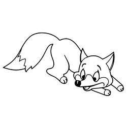 Dessin à colorier: Renard (Animaux) #179495 - Coloriages à Imprimer Gratuits