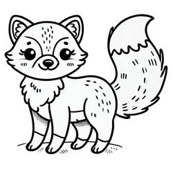 Coloriage Renard (Animaux) #217126 à imprimer et colorier