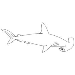 Dessin à colorier: Requin (Animaux) #14787 - Coloriages à Imprimer Gratuits