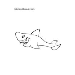 Dessin à colorier: Requin (Animaux) #14804 - Coloriages à Imprimer Gratuits