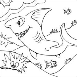 Dessin à colorier: Requin (Animaux) #14811 - Coloriages à Imprimer Gratuits