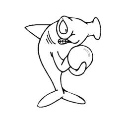 Dessin à colorier: Requin (Animaux) #14880 - Coloriages à Imprimer Gratuits