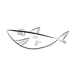 Dessin à colorier: Requin (Animaux) #14929 - Coloriages à Imprimer Gratuits