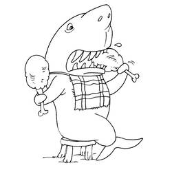 Dessin à colorier: Requin (Animaux) #14942 - Coloriages à Imprimer Gratuits