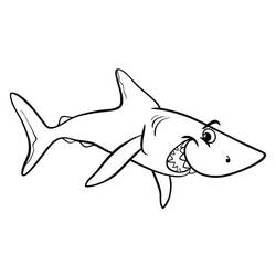 Coloriage Requin (Animaux) #177727 à imprimer et colorier