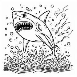 Coloriage Requin (Animaux) #217034 à imprimer et colorier