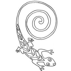 Dessin à colorier: Salamandre (Animaux) #19986 - Coloriages à Imprimer Gratuits