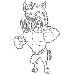 Dessin à colorier: Sanglier (Animaux) #205360 - Coloriages à Imprimer Gratuits