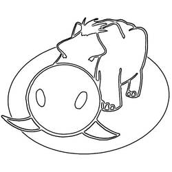 Dessin à colorier: Sanglier (Animaux) #205366 - Coloriages à Imprimer Gratuits