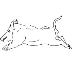 Dessin à colorier: Sanglier (Animaux) #205368 - Coloriages à Imprimer Gratuits