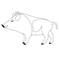 Dessin à colorier: Sanglier (Animaux) #205373 - Coloriages à Imprimer Gratuits