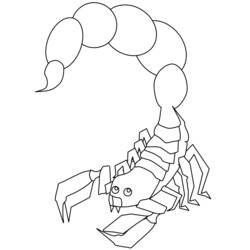 Dessin à colorier: Scorpion (Animaux) #14623 - Coloriages à Imprimer Gratuits
