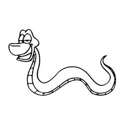 Dessin à colorier: Serpent (Animaux) #14339 - Coloriages à imprimer