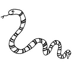 Dessin à colorier: Serpent (Animaux) #14349 - Coloriages à Imprimer Gratuits