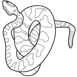Dessin à colorier: Serpent (Animaux) #14359 - Coloriages à Imprimer Gratuits