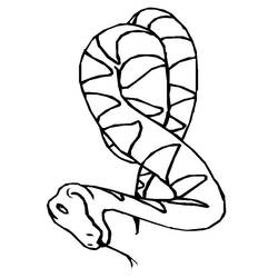 Dessin à colorier: Serpent (Animaux) #14360 - Coloriages à Imprimer Gratuits
