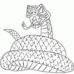 Dessin à colorier: Serpent (Animaux) #14383 - Coloriages à Imprimer Gratuits