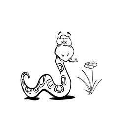 Dessin à colorier: Serpent (Animaux) #14386 - Coloriages à Imprimer Gratuits