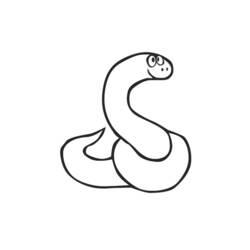 Dessin à colorier: Serpent (Animaux) #14409 - Coloriages à Imprimer Gratuits