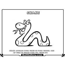 Dessin à colorier: Serpent (Animaux) #14422 - Coloriages à Imprimer Gratuits