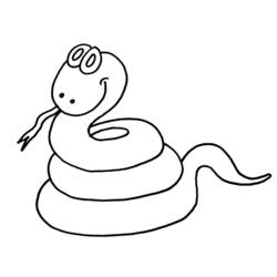 Dessin à colorier: Serpent (Animaux) #14427 - Coloriages à Imprimer Gratuits