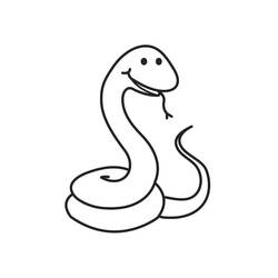 Dessin à colorier: Serpent (Animaux) #14440 - Coloriages à imprimer