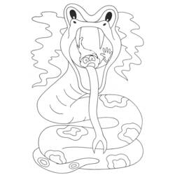 Dessin à colorier: Serpent (Animaux) #14450 - Coloriages à Imprimer Gratuits