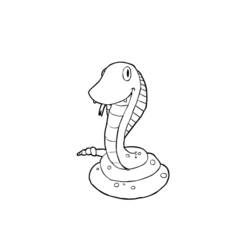 Dessin à colorier: Serpent (Animaux) #14460 - Coloriages à Imprimer Gratuits