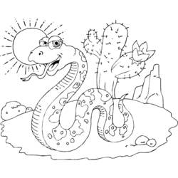 Dessin à colorier: Serpent (Animaux) #14465 - Coloriages à Imprimer Gratuits