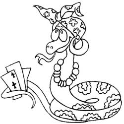 Dessin à colorier: Serpent (Animaux) #14480 - Coloriages à Imprimer Gratuits