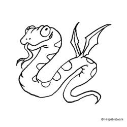 Dessin à colorier: Serpent (Animaux) #14515 - Coloriages à Imprimer Gratuits