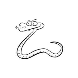 Dessin à colorier: Serpent (Animaux) #14521 - Coloriages à imprimer