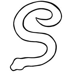 Dessin à colorier: Serpent (Animaux) #14523 - Coloriages à Imprimer Gratuits
