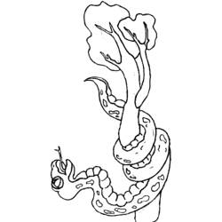 Dessin à colorier: Serpent (Animaux) #14525 - Coloriages à Imprimer Gratuits