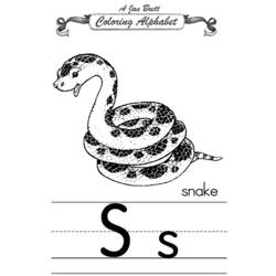 Dessin à colorier: Serpent (Animaux) #14532 - Coloriages à Imprimer Gratuits