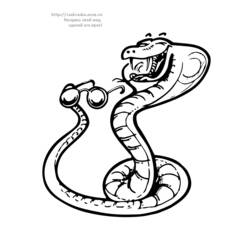 Dessin à colorier: Serpent (Animaux) #14536 - Coloriages à Imprimer Gratuits