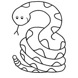 Coloriage Serpent (Animaux) #175128 à imprimer et colorier