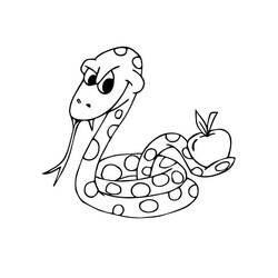 Dessin à colorier: Serpent (Animaux) #175133 - Coloriages à Imprimer Gratuits