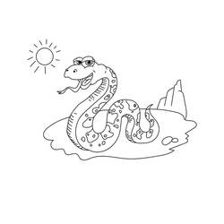 Coloriage Serpent (Animaux) #175137 à imprimer et colorier