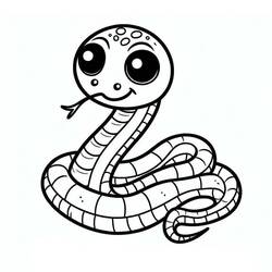 Coloriage Serpent (Animaux) #216876 à imprimer et colorier