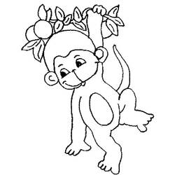Coloriage Singe (Animaux) #175026 à imprimer et colorier