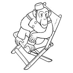 Coloriage Singe (Animaux) #175042 à imprimer et colorier
